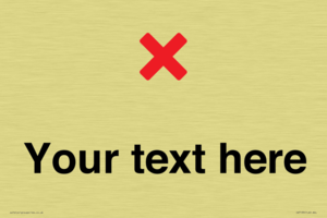 Custom plain background, red cross sign